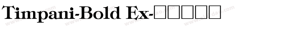 Timpani-Bold Ex字体转换